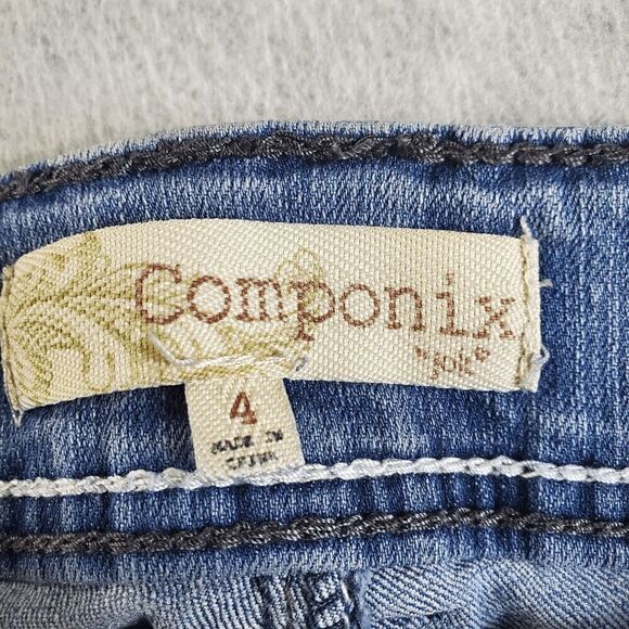 Componix Jeans Womens 4 Blue Straight Leg Denim - Picture 2 of 8